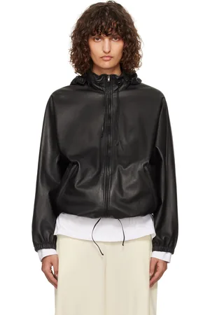 The Row Black Jilly Leather Jacket