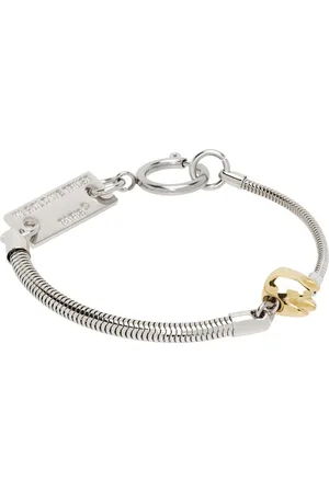 In Gold We Trust Silver Serpentine Bracelet