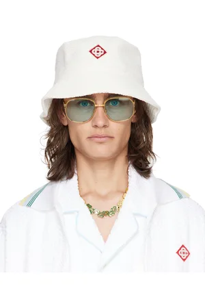 Casablanca White Diamond Logo Bucket Hat