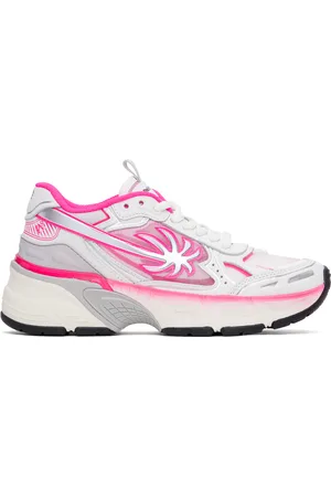 Palm Angels Pink & Silver PA 4 Fluo Sneakers