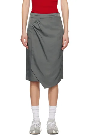 Ader Error Gray Product. 67 Midi Skirt