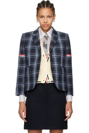 Thom Browne Navy Armband Blazer
