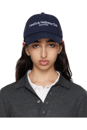 Sporty & Rich Navy H&W Crest Cap