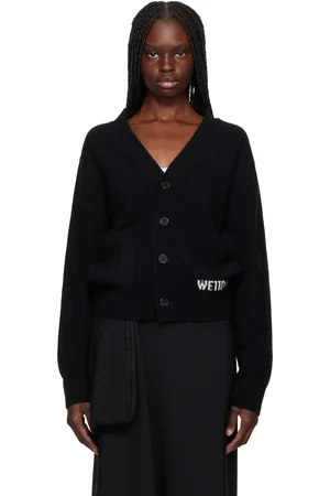 We11 Done Pocket Logo Knit Cardigan