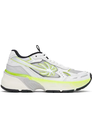 Palm Angels White & Yellow PA 4 Fluo Sneakers