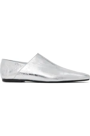 DRIES VAN NOTEN Silver Slip On Loafers