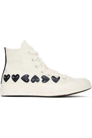 Comme des Garçons Beige Converse Edition Chuck 70 Multi Heart Sneakers