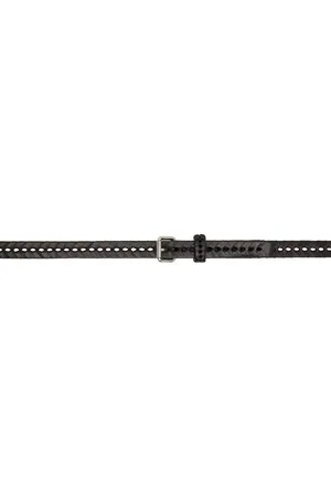 LEMAIRE Brown Braided 20 Belt