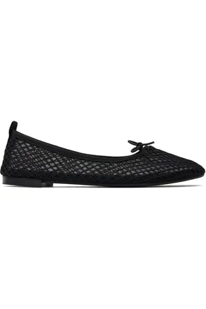 Repetto Black Garence Transparent Rubber Sole Ballerina Flats