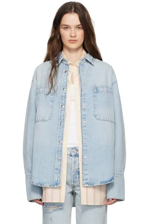 ANINE BING Blue Dante Denim Shirt