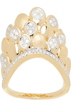 Rainbow K Gold Blossom Diamond Ring