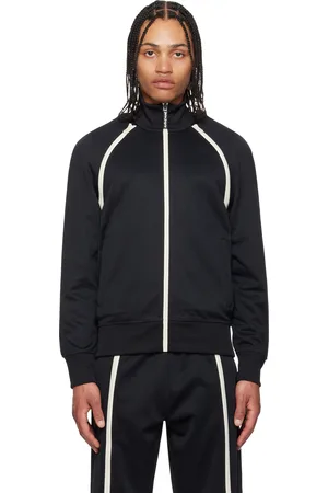 Palm Angels Black Zip Sleeves Track Jacket