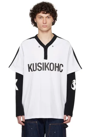 Kusikohc Black & Baseball Long Sleeve Polo