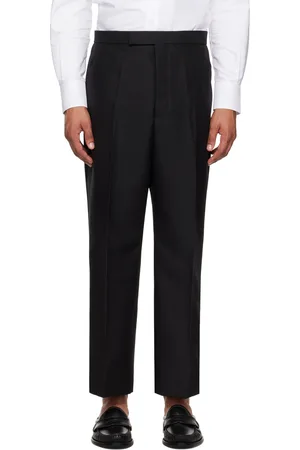 Thom Browne Black Backstrap Trousers