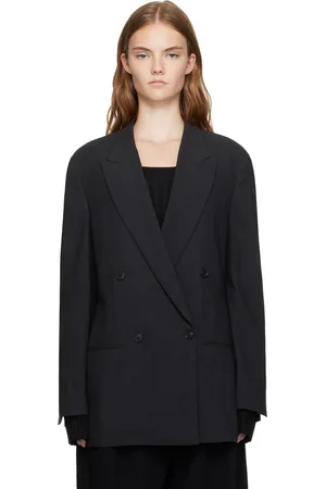 Recto Gray Peaked Lapel Blazer