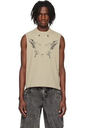 Kusikohc Gray Heart Tank Top