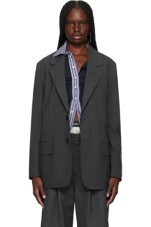 We11 Done Gray Wool Blazer