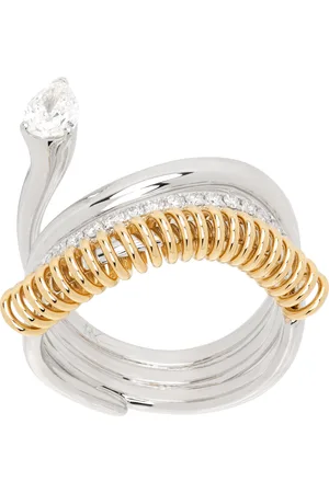 Rainbow K White Gold Versus Pear Diamond Ring
