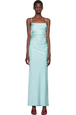 Bec & Bridge Blue Emilia Scoop Neck Maxi Dress