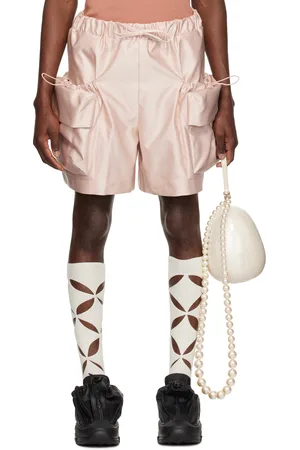 Simone Rocha Pink Cargo Flap Shorts