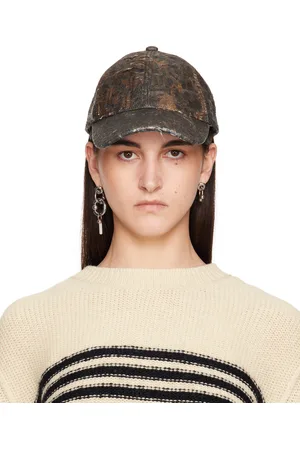 Acne Studios Brown Distressed Monogram Cap
