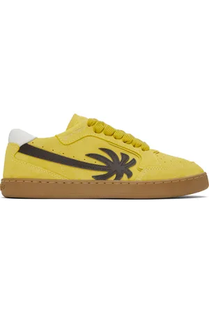 Palm Angels Yellow & Brown New Palm 1 Suede Sneakers