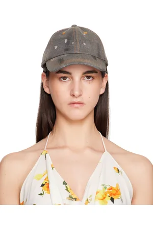 Acne Studios Black Denim Cap