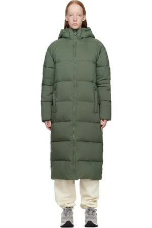 GIRLFRIEND COLLECTIVE Green Long Puffer Coat