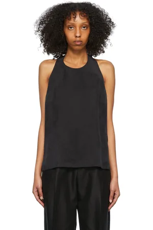 Filippa K Black Cupro Tank Top