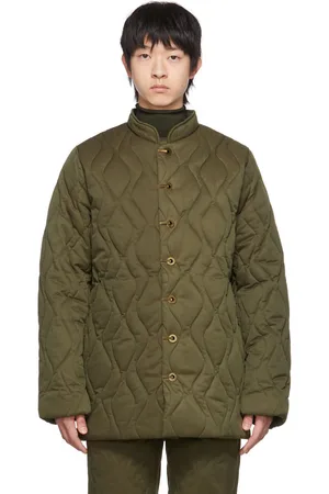 DION LEE Green Wave Quilted Liner Jacket