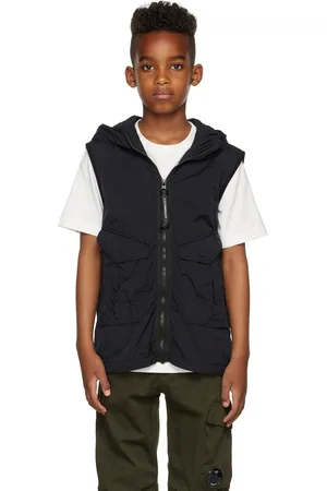 C.P. Company Kids Black Cr-L Goggle Vest