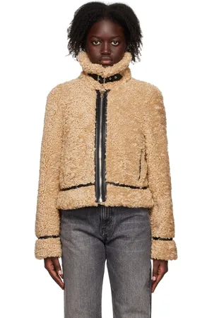 Stand Studio Tan Audrey Faux-Fur Jacket