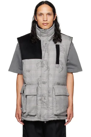 Feng Chen Wang Gray Printed Down Vest