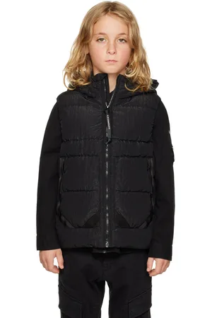 C.P. Company Kids Black Saint-Peter Goggle Down Vest
