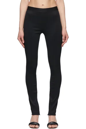Helmut Lang Black Viscose Leggings