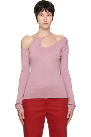 J.W.Anderson Pink Asymmetric Long Sleeve T-Shirt