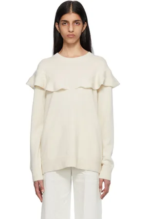 Chloé Off-White Ruffled Sweater