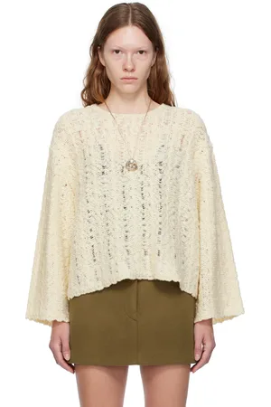 C&m Camilla And Marc White Orchid Sweater