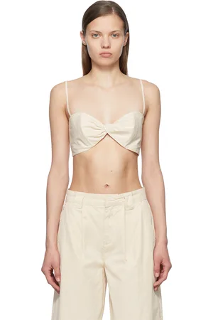 Frame Off-White Cotton Tank Top