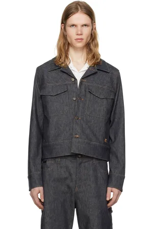 Courrèges Gray Utility Trucker Denim Jacket