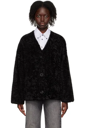 Stand Studio Black Rosie Faux-Fur Jacket