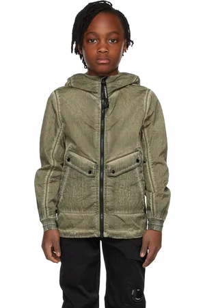 C.P. Company Kids Green M.T.t.N. I.C.E. Goggle Jacket