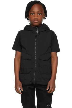 C.P. Company Kids Black Cr-L Goggle Vest