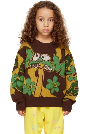 PAM PERKS AND MINI SSENSE Exclusive Kids Brown Shroom Sweater