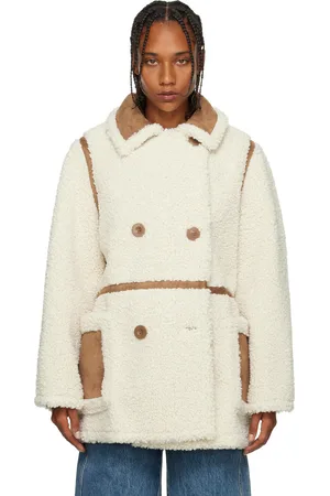 Stand Studio Off-White Chloe Faux-Shearling Jacket