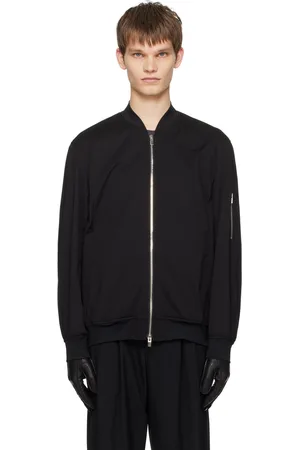 ATTACHMENT Black Zip Bomber Jacket