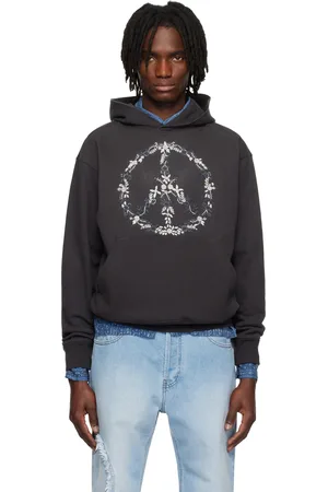 Kartik Research Gray Hand-Embroidered Hoodie