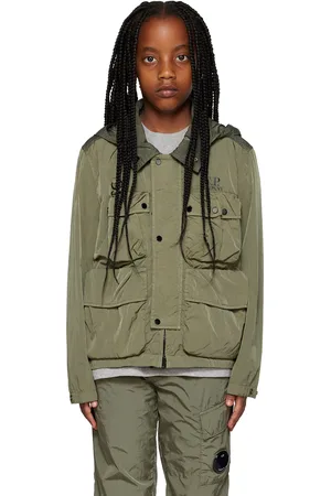 C.P. Company Kids Green Goggle Jacket