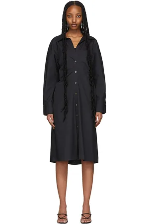 Vince Navy Fitted Shirt Dress