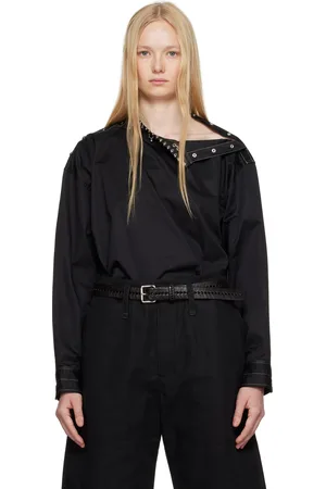 LEMAIRE Black Embellished Metal Top
